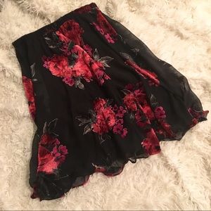 NEW! Floral Midi Skirt